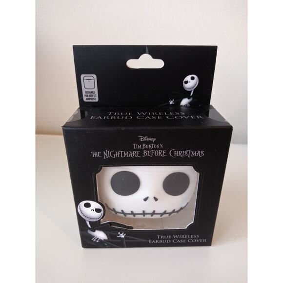 Nightmare Before Christmas Jack Skellington Earbud Case Cover Tim Burton Disney - Picture 1 of 4